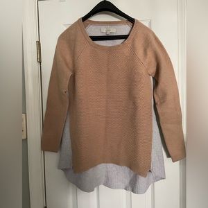 Loft, two-tone sweater, Large